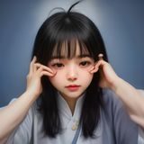 社区运营吴浩然的职业照，面带亲和笑容，正在与电脑前处理用户反馈邮件，桌上贴满了便利贴记录用户建议
